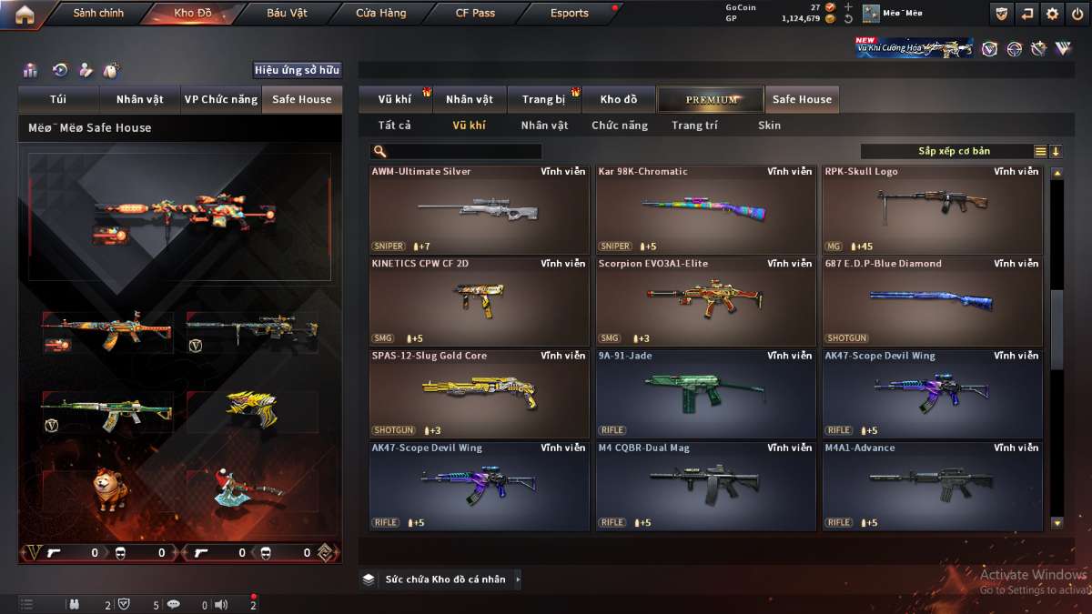 shop acc cf uy tin gia re